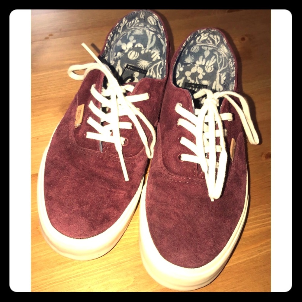 Burgundy vans!!